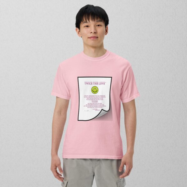 Twice The Love Unisex garment-dyed heavyweight t-shirt - Image 7
