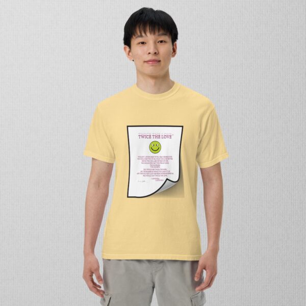 Twice The Love Unisex garment-dyed heavyweight t-shirt - Image 5