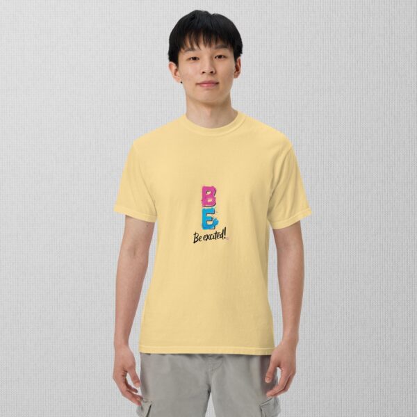 Be Excited Unisex garment-dyed heavyweight t-shirt - Image 5