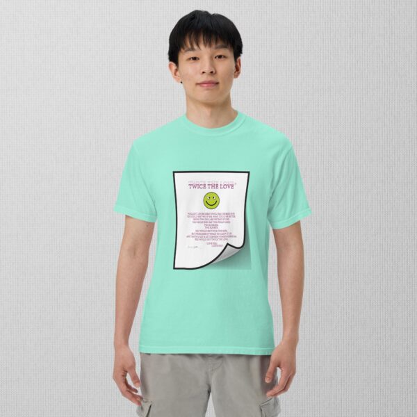 Twice The Love Unisex garment-dyed heavyweight t-shirt - Image 13