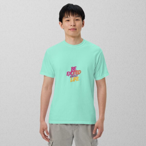 Be Excited About Life unisex garment-dyed heavyweight t-shirt - Image 13