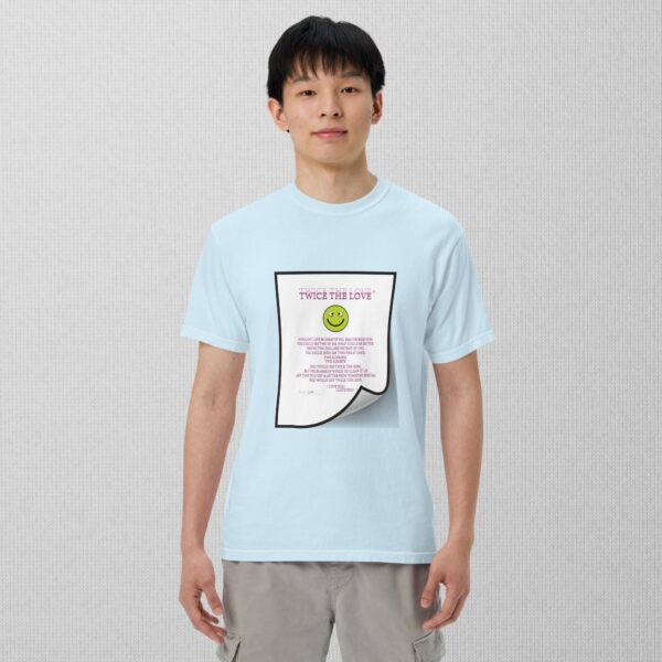 Twice The Love Unisex garment-dyed heavyweight t-shirt - Image 8