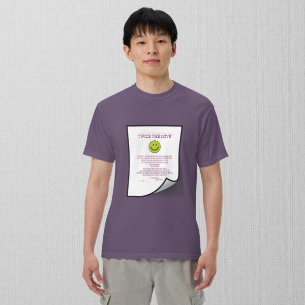Twice The Love Unisex garment-dyed heavyweight t-shirt - Image 19