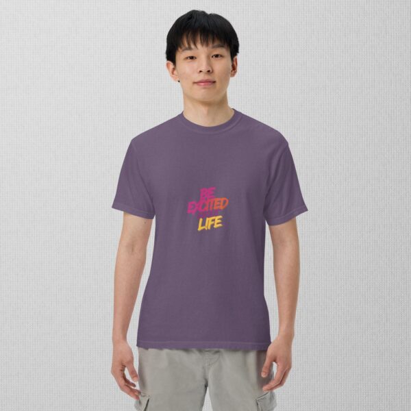 Be Excited About Life unisex garment-dyed heavyweight t-shirt - Image 19