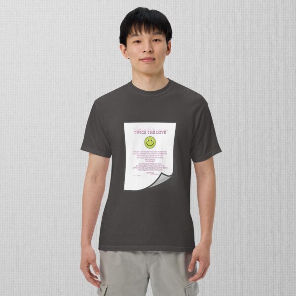 Twice The Love Unisex garment-dyed heavyweight t-shirt - Image 12