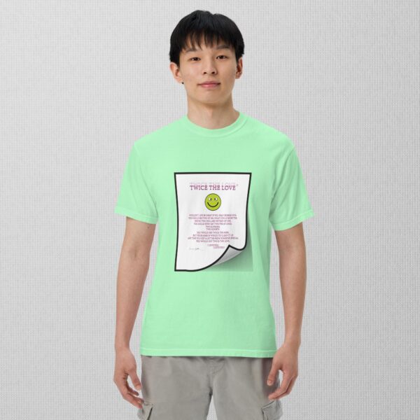 Twice The Love Unisex garment-dyed heavyweight t-shirt - Image 14