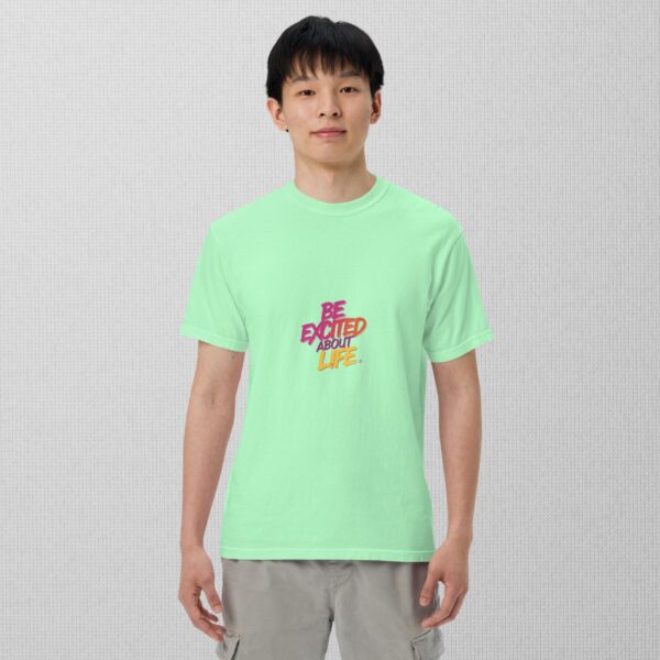 Be Excited About Life unisex garment-dyed heavyweight t-shirt - Image 14