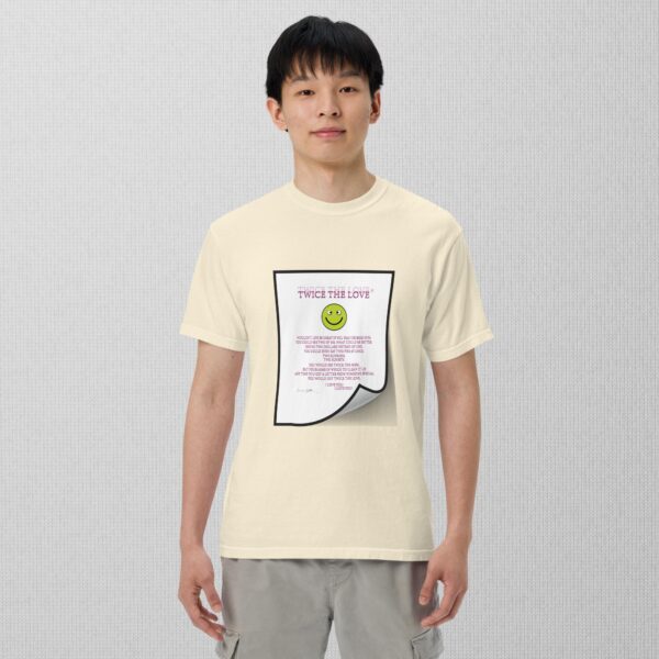 Twice The Love Unisex garment-dyed heavyweight t-shirt - Image 6
