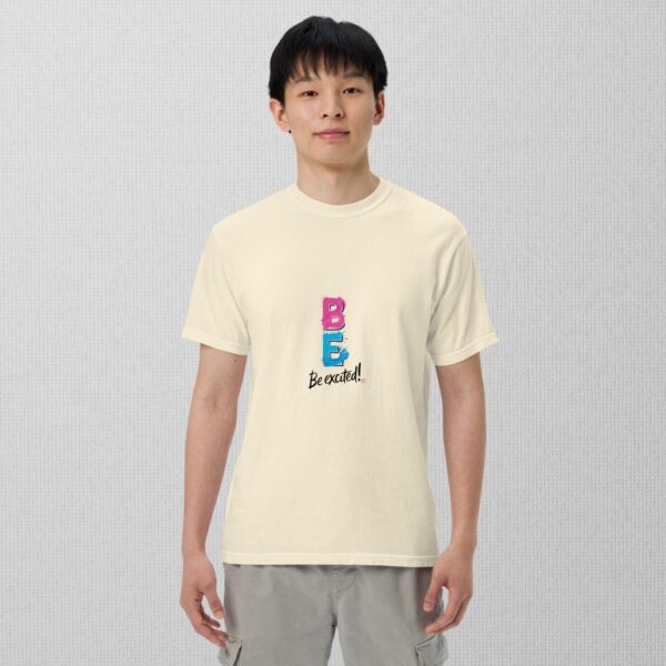 Be Excited Unisex garment-dyed heavyweight t-shirt - Image 6