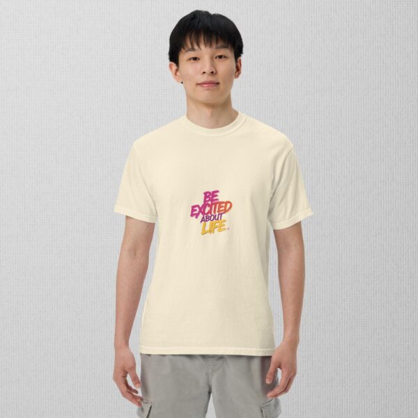 Be Excited About Life unisex garment-dyed heavyweight t-shirt - Image 6