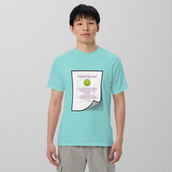 Twice The Love Unisex garment-dyed heavyweight t-shirt - Image 10
