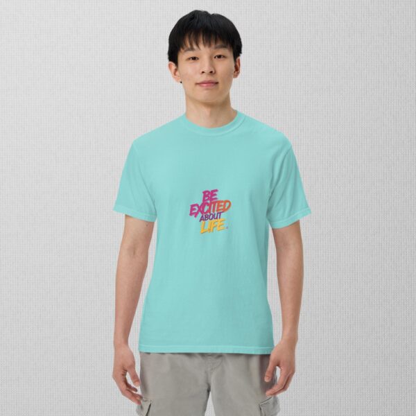 Be Excited About Life unisex garment-dyed heavyweight t-shirt - Image 10
