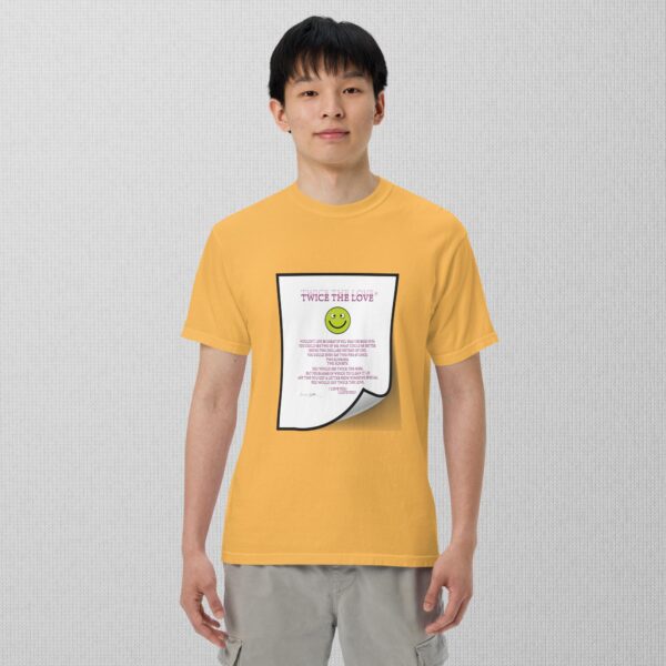 Twice The Love Unisex garment-dyed heavyweight t-shirt - Image 16