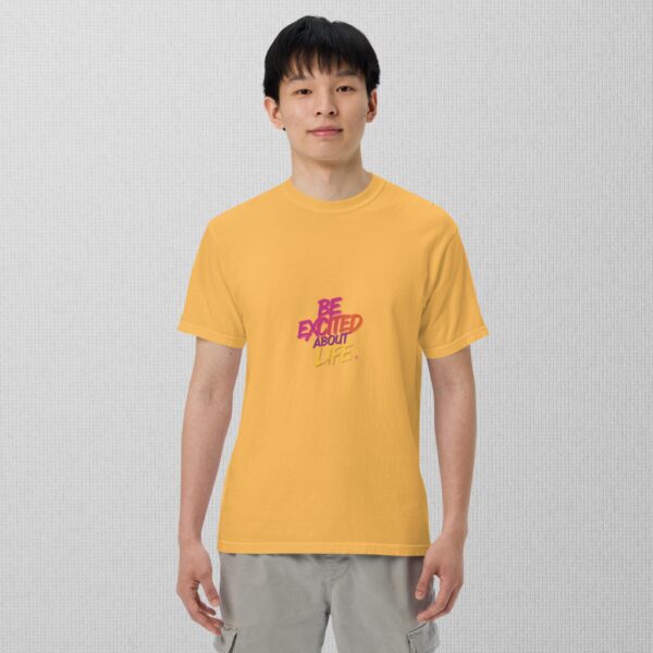 Be Excited About Life unisex garment-dyed heavyweight t-shirt - Image 16