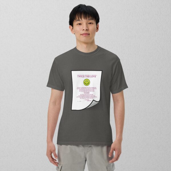 Twice The Love Unisex garment-dyed heavyweight t-shirt - Image 9