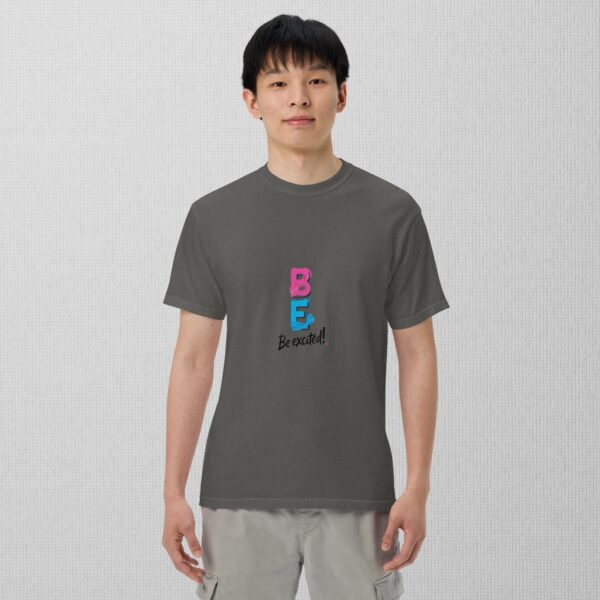 Be Excited Unisex garment-dyed heavyweight t-shirt - Image 9
