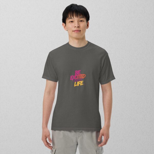 Be Excited About Life unisex garment-dyed heavyweight t-shirt - Image 9