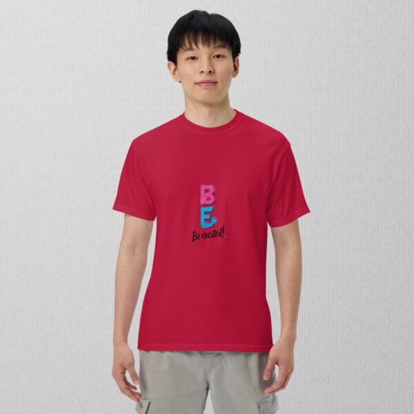 Be Excited Unisex garment-dyed heavyweight t-shirt - Image 3