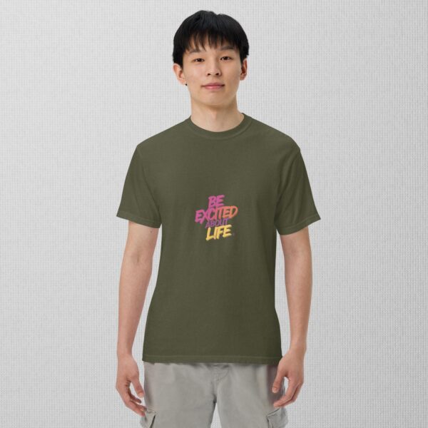 Be Excited About Life unisex garment-dyed heavyweight t-shirt - Image 18