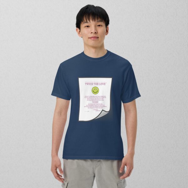 Twice The Love Unisex garment-dyed heavyweight t-shirt - Image 4