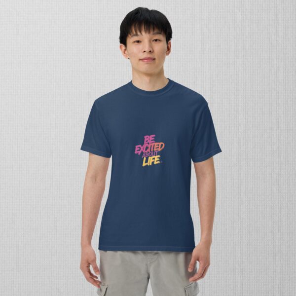 Be Excited About Life unisex garment-dyed heavyweight t-shirt - Image 4