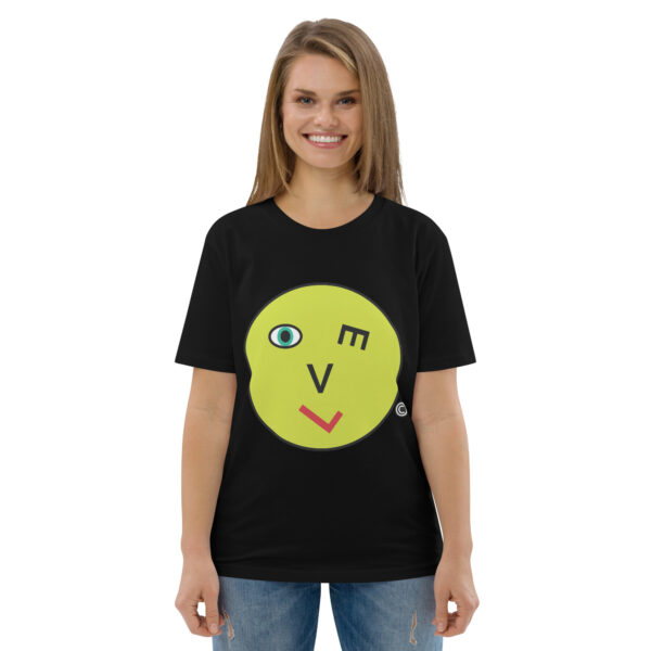 Love Smiley Face | Unisex organic cotton t-shirt - Image 5