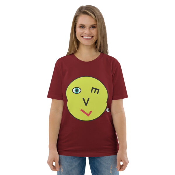 Love Smiley Face | Unisex organic cotton t-shirt - Image 29
