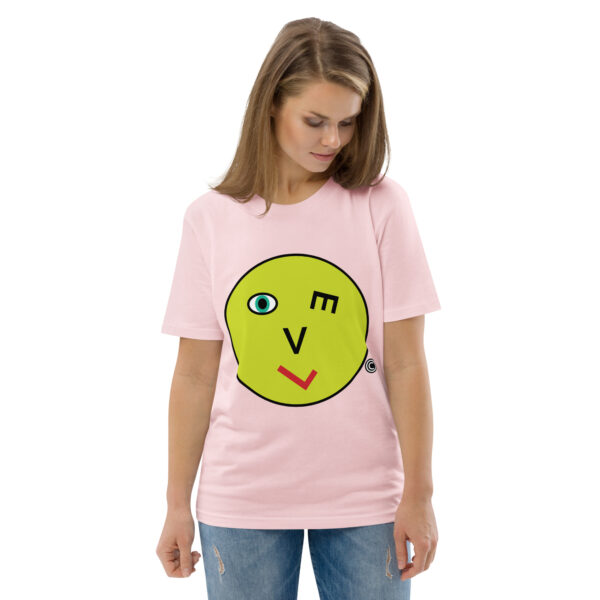 Love Smiley Face | Unisex organic cotton t-shirt - Image 102