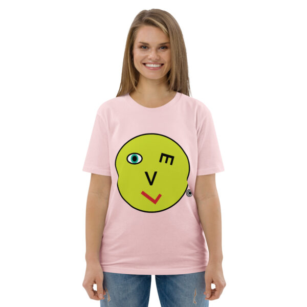 Love Smiley Face | Unisex organic cotton t-shirt - Image 101