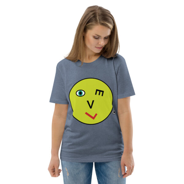 Love Smiley Face | Unisex organic cotton t-shirt - Image 70