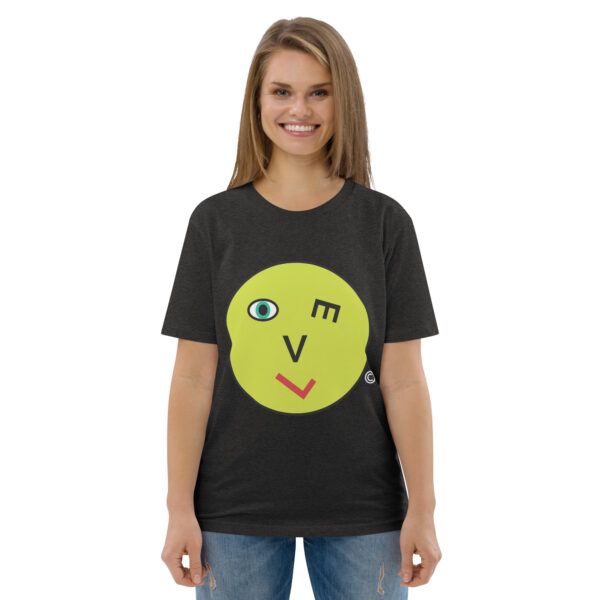 Love Smiley Face | Unisex organic cotton t-shirt - Image 21