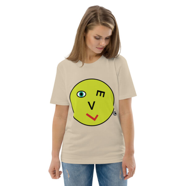Love Smiley Face | Unisex organic cotton t-shirt - Image 86