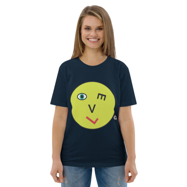 Love Smiley Face | Unisex organic cotton t-shirt - Image 13