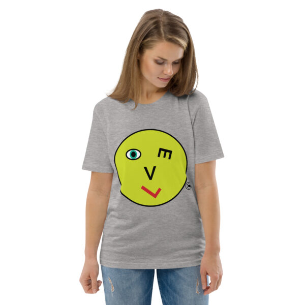 Love Smiley Face | Unisex organic cotton t-shirt - Image 78