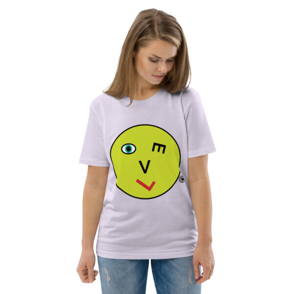 Love Smiley Face | Unisex organic cotton t-shirt - Image 110