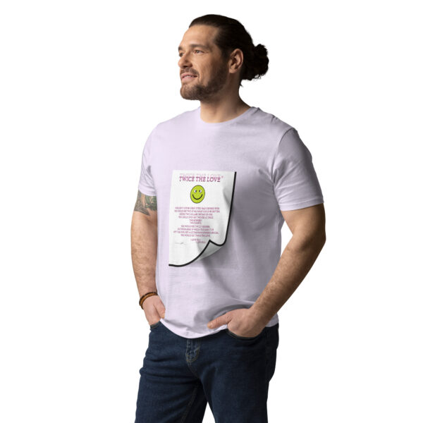 Twice The Love organic cotton t-shirt Unisex - Image 45