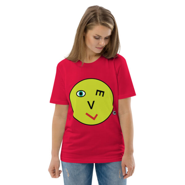 Love Smiley Face | Unisex organic cotton t-shirt - Image 46