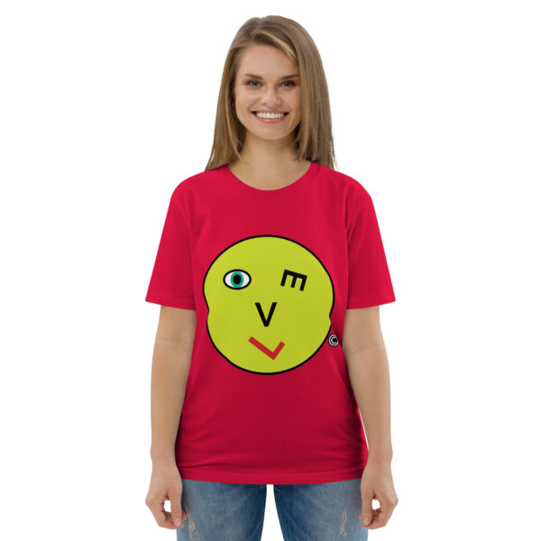 Love Smiley Face | Unisex organic cotton t-shirt - Image 45