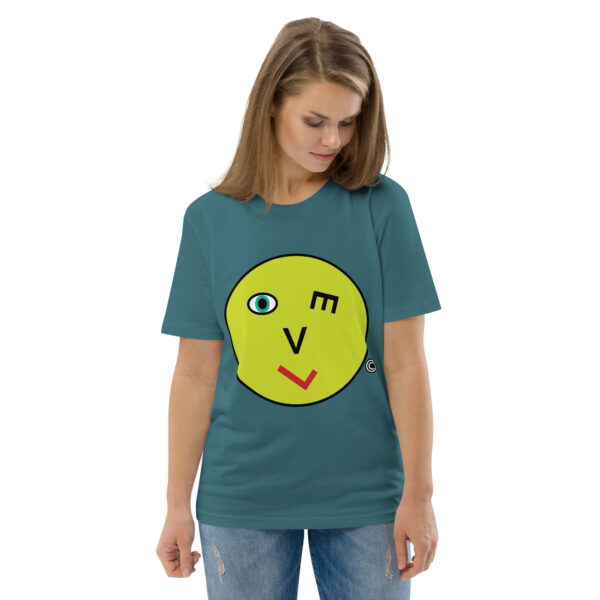 Love Smiley Face | Unisex organic cotton t-shirt - Image 54