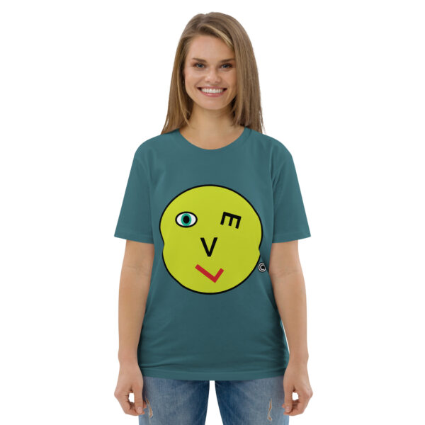 Love Smiley Face | Unisex organic cotton t-shirt - Image 53