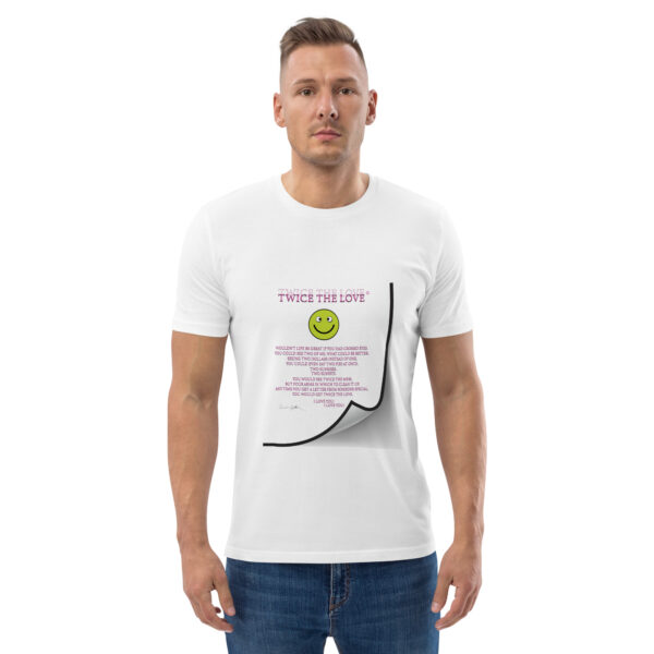 Twice The Love organic cotton t-shirt Unisex - Image 4