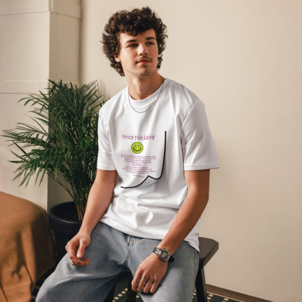 Twice The Love organic cotton t-shirt Unisex - Image 3