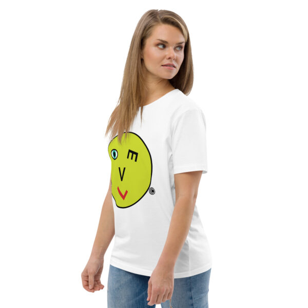 Love Smiley Face | Unisex organic cotton t-shirt - Image 121