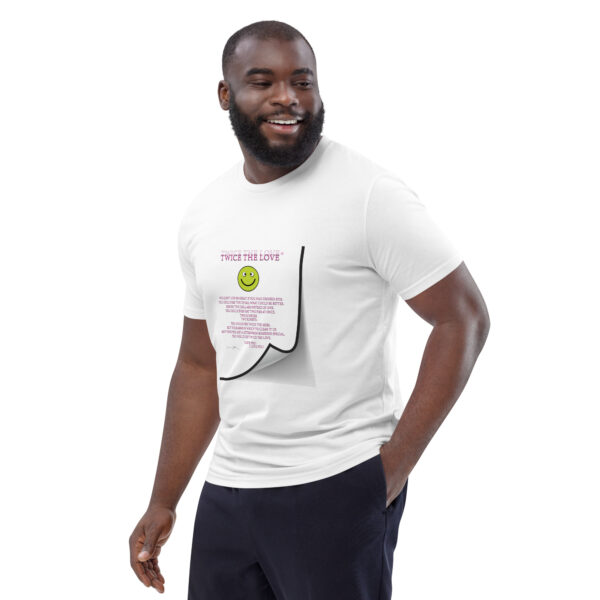 Twice The Love organic cotton t-shirt Unisex - Image 2