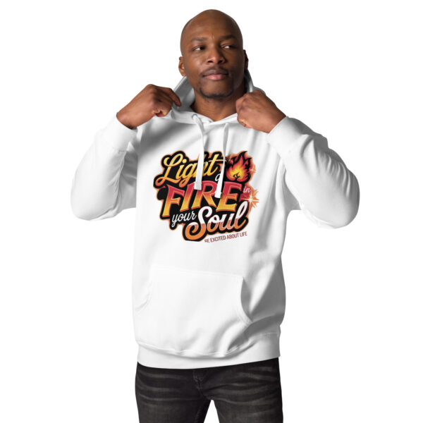 Light Fire in Your Soul Unisex Premium Hoodie - Image 2