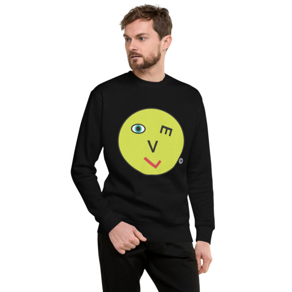Love Smiley Face Unisex Premium Sweatshirt - Image 6