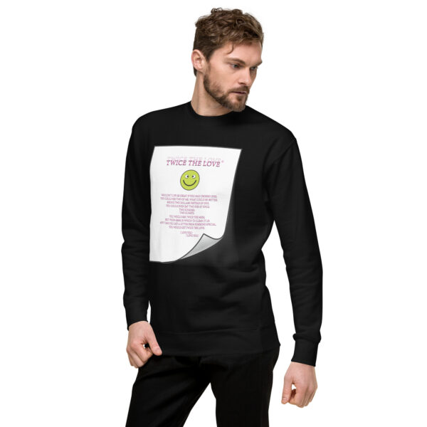 Twice the Love Unisex Premium Sweatshirt - Image 8