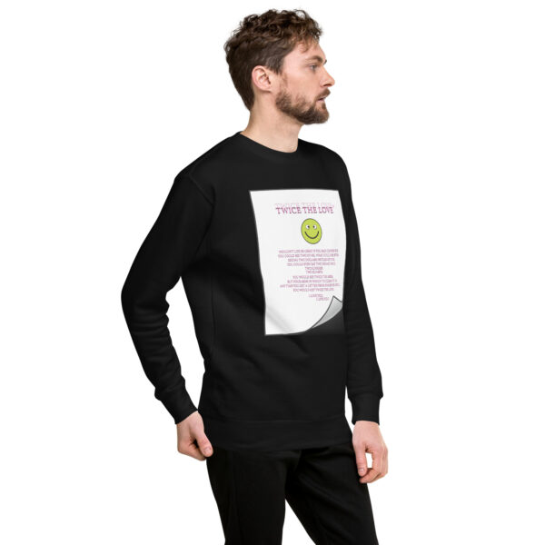 Twice the Love Unisex Premium Sweatshirt - Image 10