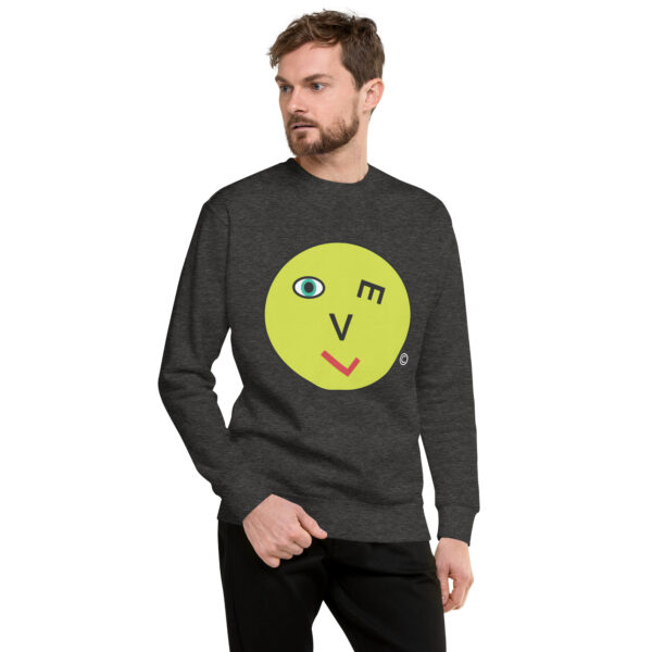 Love Smiley Face Unisex Premium Sweatshirt - Image 16