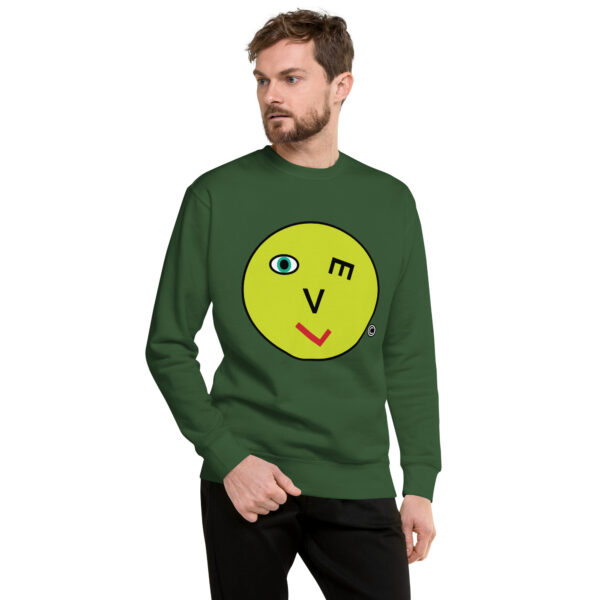 Love Smiley Face Unisex Premium Sweatshirt - Image 31